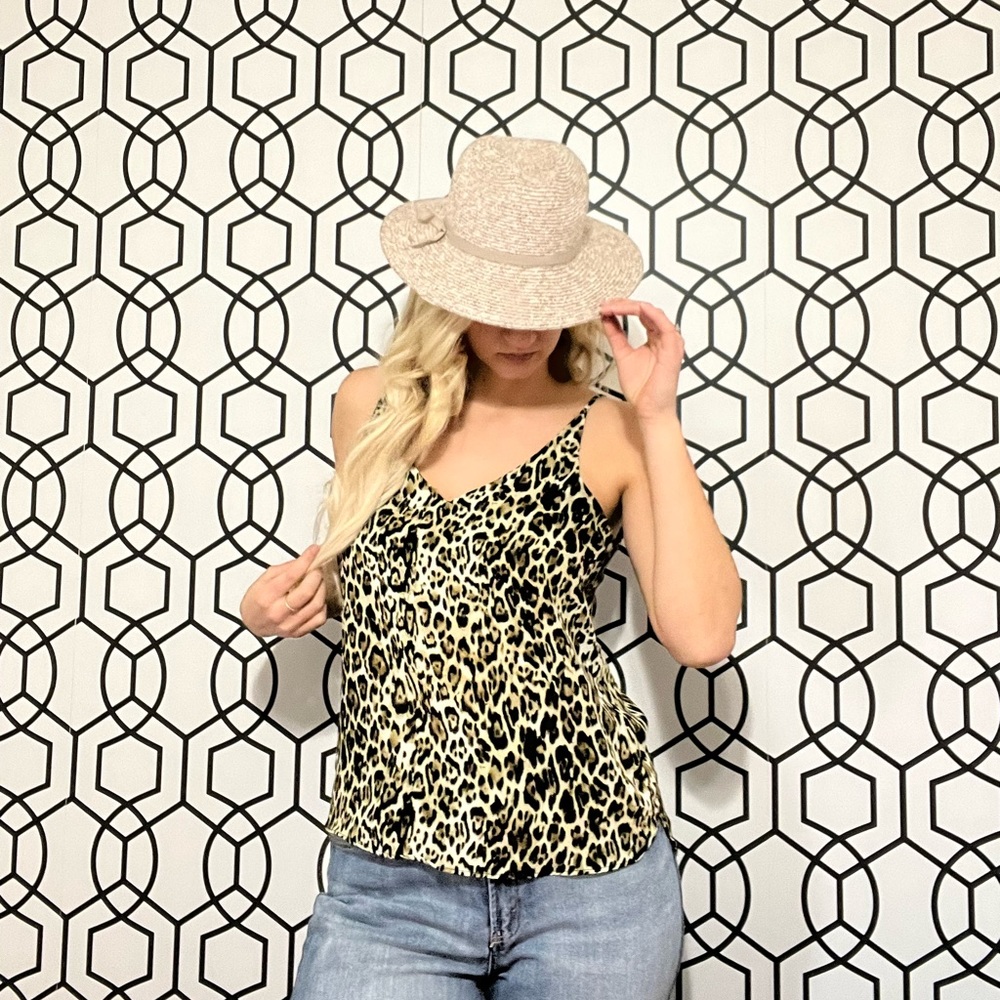 Cheetah print tank top